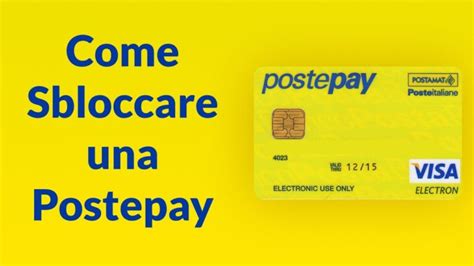 Postepay Evolution Bloccata Come Ricevere Bonifici E Risolvere Il