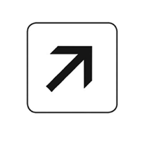 diagonal arrow