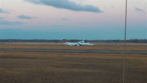 Here's that Air Canada Express Q400 that crash landed in CYEG last ...