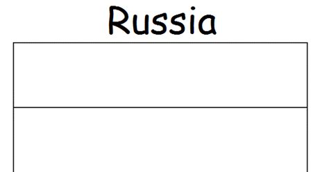 Geography Blog Russia Flag Colouring Page