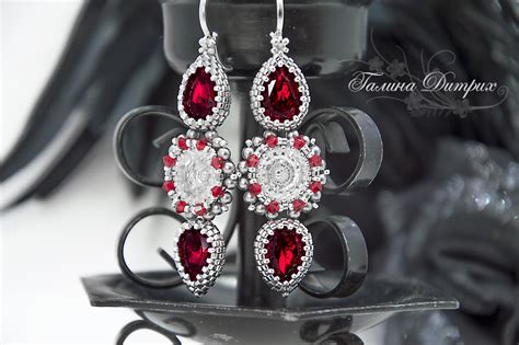 Серьги с кристаллами Сваровски — BurdaStyle.ru