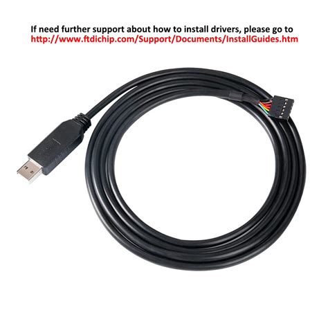 DTECH FTDI USB To TTL Serial 3 3V Adapter Cable 6 Pin 0 1 Inch Pitch