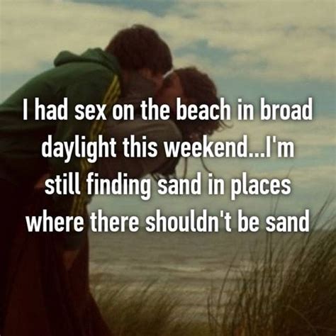 17 steamy confessions about sex on the beach