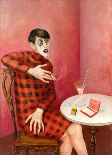 Portrait De Le Journaliste Sylvia Von Harden 1926 De Otto Dix 1891