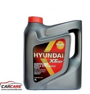 HYUNDAI XTEER GASOLINE ULTRA EFFICIENCY 0W 20 FULL SYNTHETIC 4L