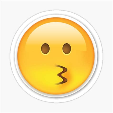 "Emoji Kiss Wink Heart Blowing Kiss Emoji" Sticker by stevesemojis ...