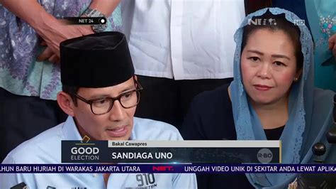 Good Election Sandiaga Uno Datangi Keluarga Gus Dur Net Youtube