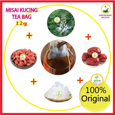 1 Pack Misai Kucing Tea Bag Original And Asli Kumis Kucing Orthosiphon