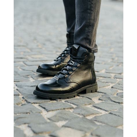 MV Black Ankle Boots For Men | Martin Valen