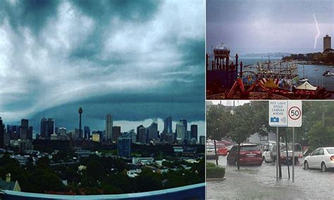 Nsw Weather Sees Storm In Sydney As Melbourne And Brisbane Brace For Heavy Rain Daily Mail Online