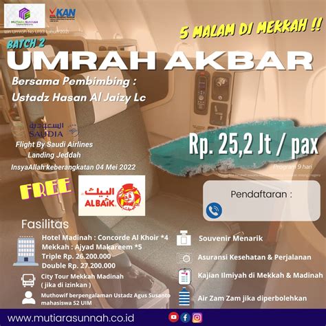 Umroh Akbar Umroh Sunnah Umroh Bekasi Umroh Mutiara Sunnah Travel