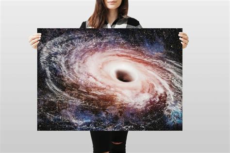 A Black Hole Poster Art Print X Cm Gsm Space Nasa Sci Fi