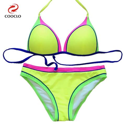 Cooclo Sexy Bikinis Patchwork Brazilian Biquinis Micro Bikini Top