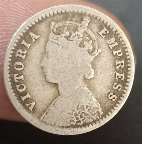 Queen Victoria India Qv Two Anna Coin Bidcurios