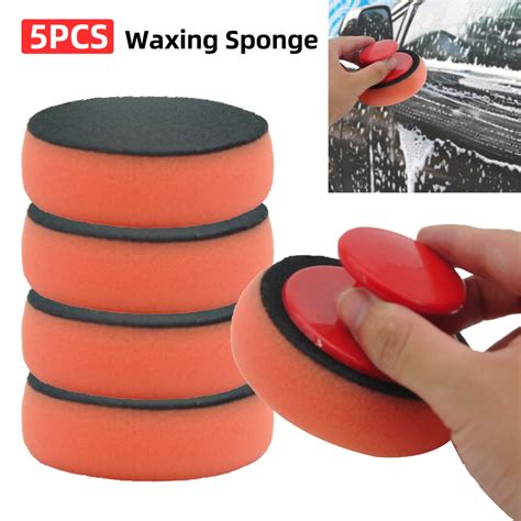 Pcs Car Wash Wax Polishing Pad Sponge Car Cleaning Cloth Microfiber