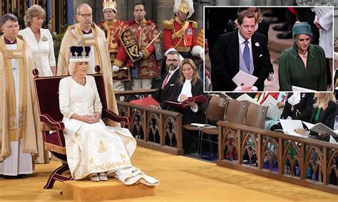 Camilla's children watch on as she is crowned | Daily Mail Online