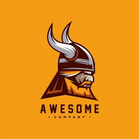 Premium Vector | Awesome viking logo design vector