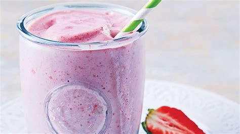 Smoothie De Tofu Fresas Y Pl Tano