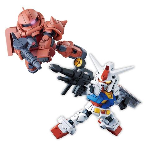 BANDAI SD GUNDAM CROSS SILHOUETTE Super Deformed GUNDAM CHAR S ZAKU