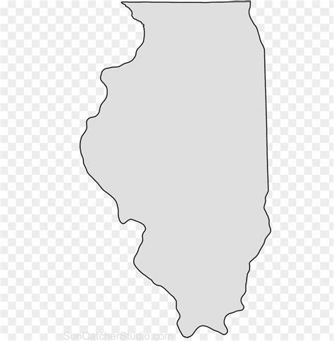 Outline Map Of Illinois