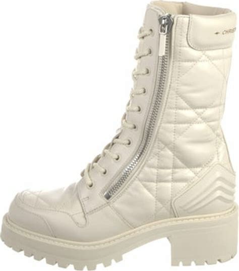 Christian Dior Leather Combat Boots Shopstyle