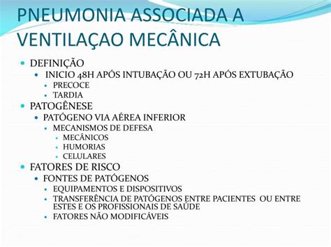 Ppt Pneumonia Associada Ventila O Mec Nica Powerpoint Presentation