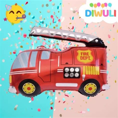 Ballon Pompier Anniversaire Pompier Decoration Camion Pompier Deco