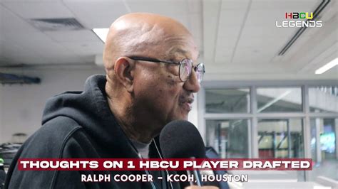 Ralph Cooper Talks One HBCU Player Drafted In 2023 NFL Draft Video