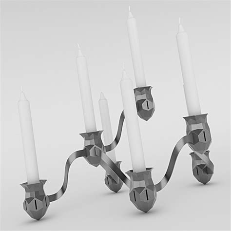 D Model Candle Holder