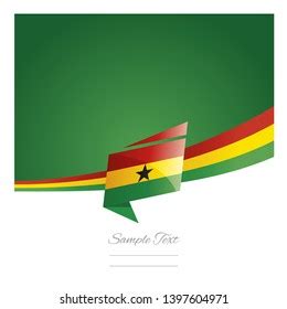 New Abstract Ghana Flag Ribbon Origami Stock Vector (Royalty Free ...