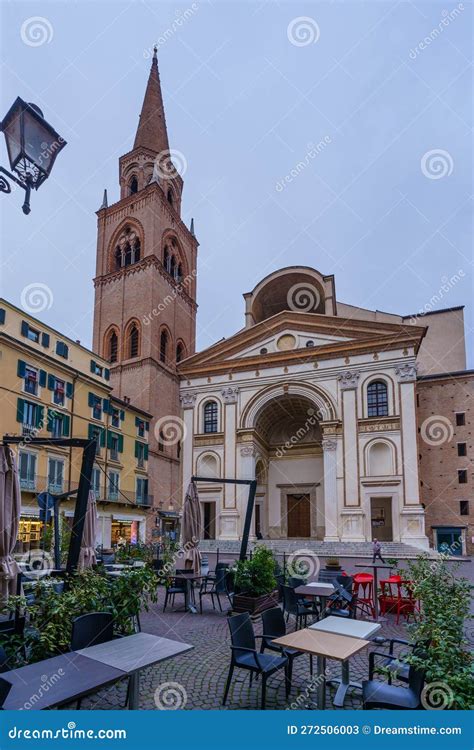 Piazza Andrea Mantegna And The Basilica Di SantAndrea Mantua