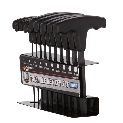 Performance Tool Met T Handle Hex Key Set 10 Piece W80275 The Home