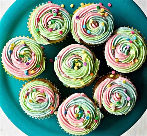 Multi Colored Rainbow Cupcakes | Homemade Food Junkie