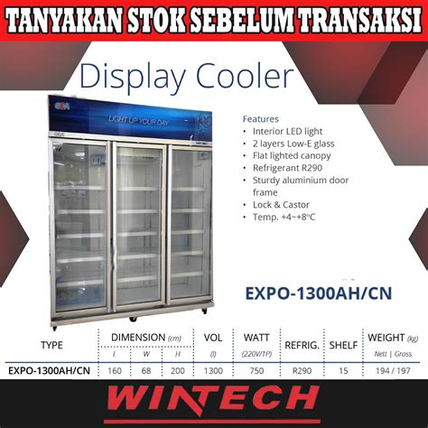 Gea EXPO 1300AH CN Showcase 3 Tiga Pintu 1300 Liter Display Cooler