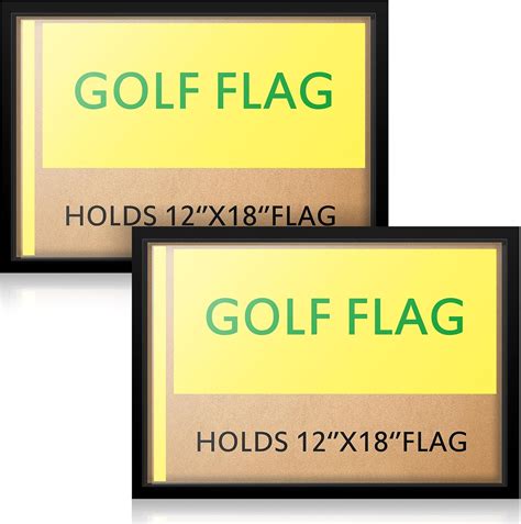 Amazon.com : Leyndo 2 Pieces Golf Flag Frame for 12'' x 18'' Golf Flag