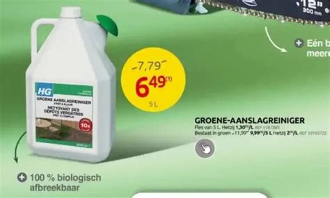 GROENE AANSLAGREINIGER 5L Promotie Bij Brico