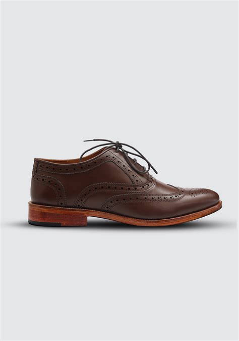 Premium Leather Oxford Brown Shoes – Amir Adnan