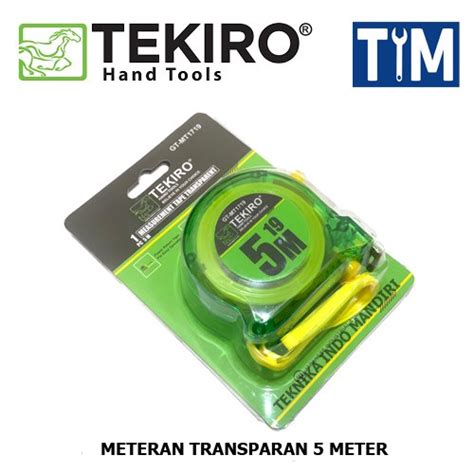 Jual Tekiro Meteran M Transparan Meteran Tangan Di Lapak Teknika