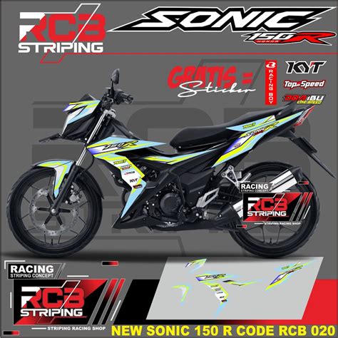 Jual Striping Honda Semi Full Honda SONIC 150 R Tahun 2015 2016 2017