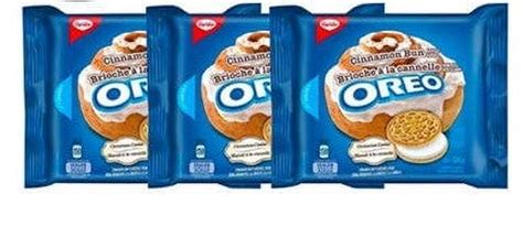 Christie Oreo Cinnamon Bun Sandwich Cookies Pack Of 3 303g 10 7oz Imported From Canada