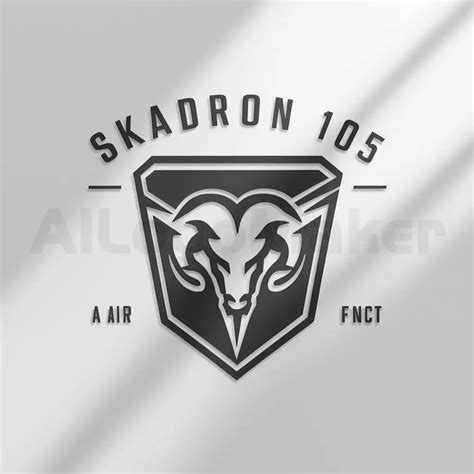 Logo Design For Skadron Minimalistic Airforce Squadron Emblem With