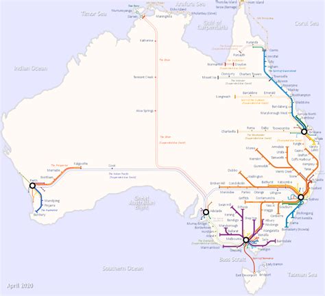 Australian Rail Map Map Toowoomba Train Travel