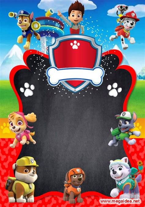 Invitación De Paw Patrol 2 Gratis Para Editar 3 Invitaciones De Paw Patrol Fiesta Infantil