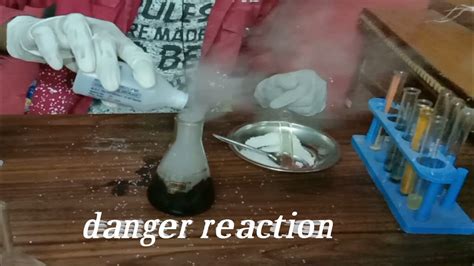 Dangerous Reaction Sugar Potassium Permanganate And Hydrogen Peroxide Youtube