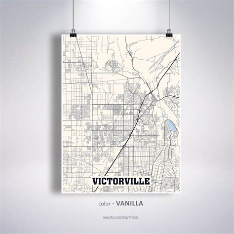 Victorville Map Print Victorville City Map California CA USA | Etsy