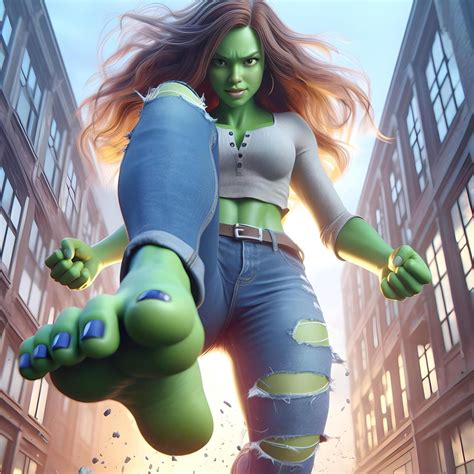 She Hulk Feet By Dalbrad On Deviantart