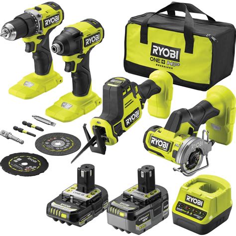 RYOBI ZESTAW WKRĘTARKA ZAKRĘTARKA RID18C 18V 4 2Ah HP RCT18C RRS18C