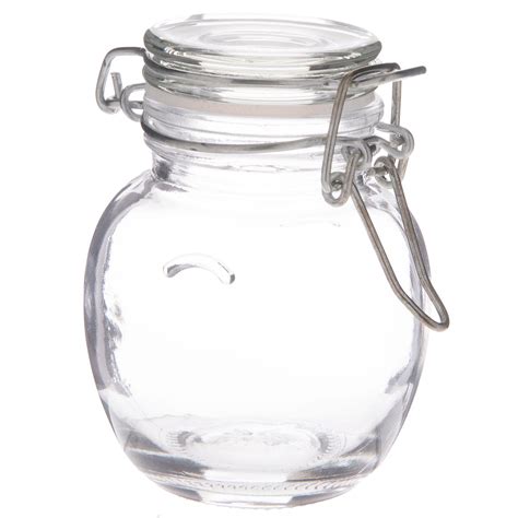 Round Flip Lid Glass Jar Hobby Lobby 1154673