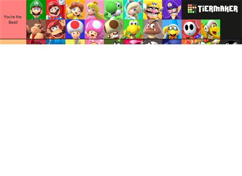 Super Mario Characters Tier List (Community Rankings) - TierMaker