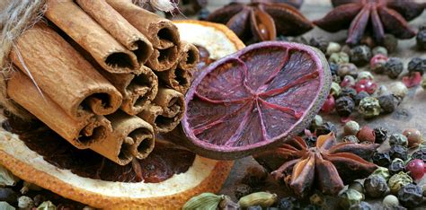 Traditional Spices For Mulled Wine Cinnamon Sticks Anise Stars